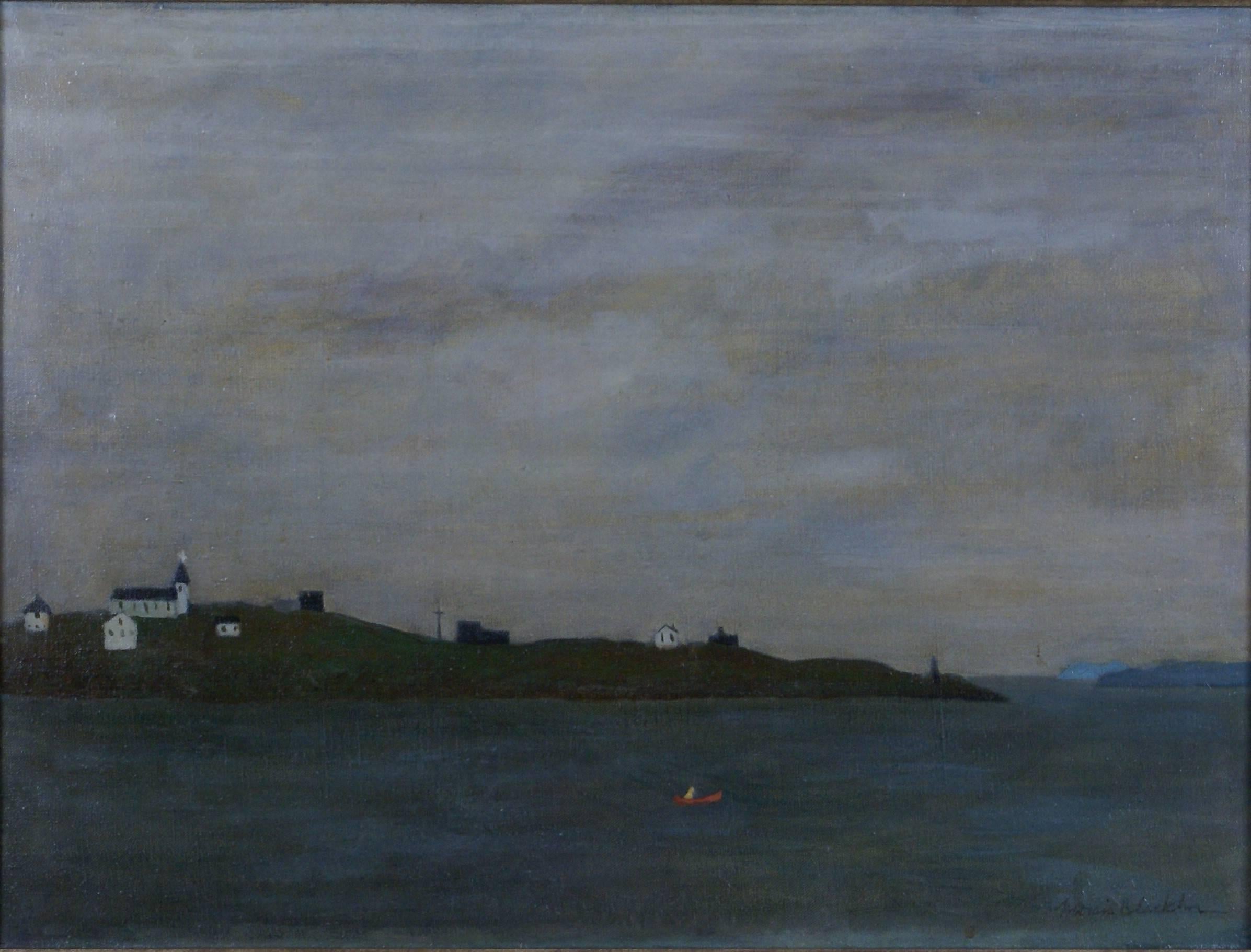 Isle de Marine (Sailor's Island) - Painting by Morris Atkinson Blackburn