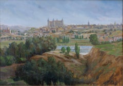 {View of the Alcázar of Toledo, Spain}
