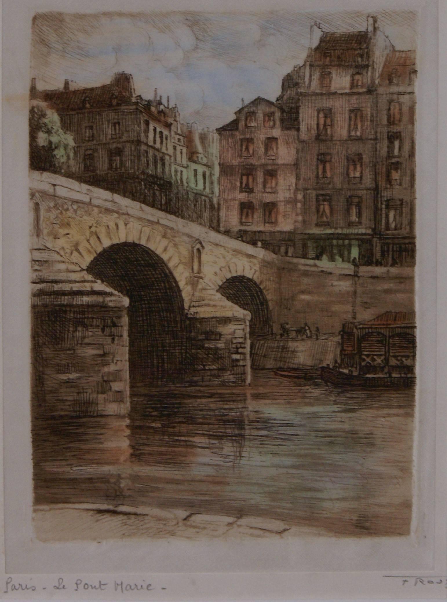 Paris, Le Pont Marie - Print by Tony George Roux