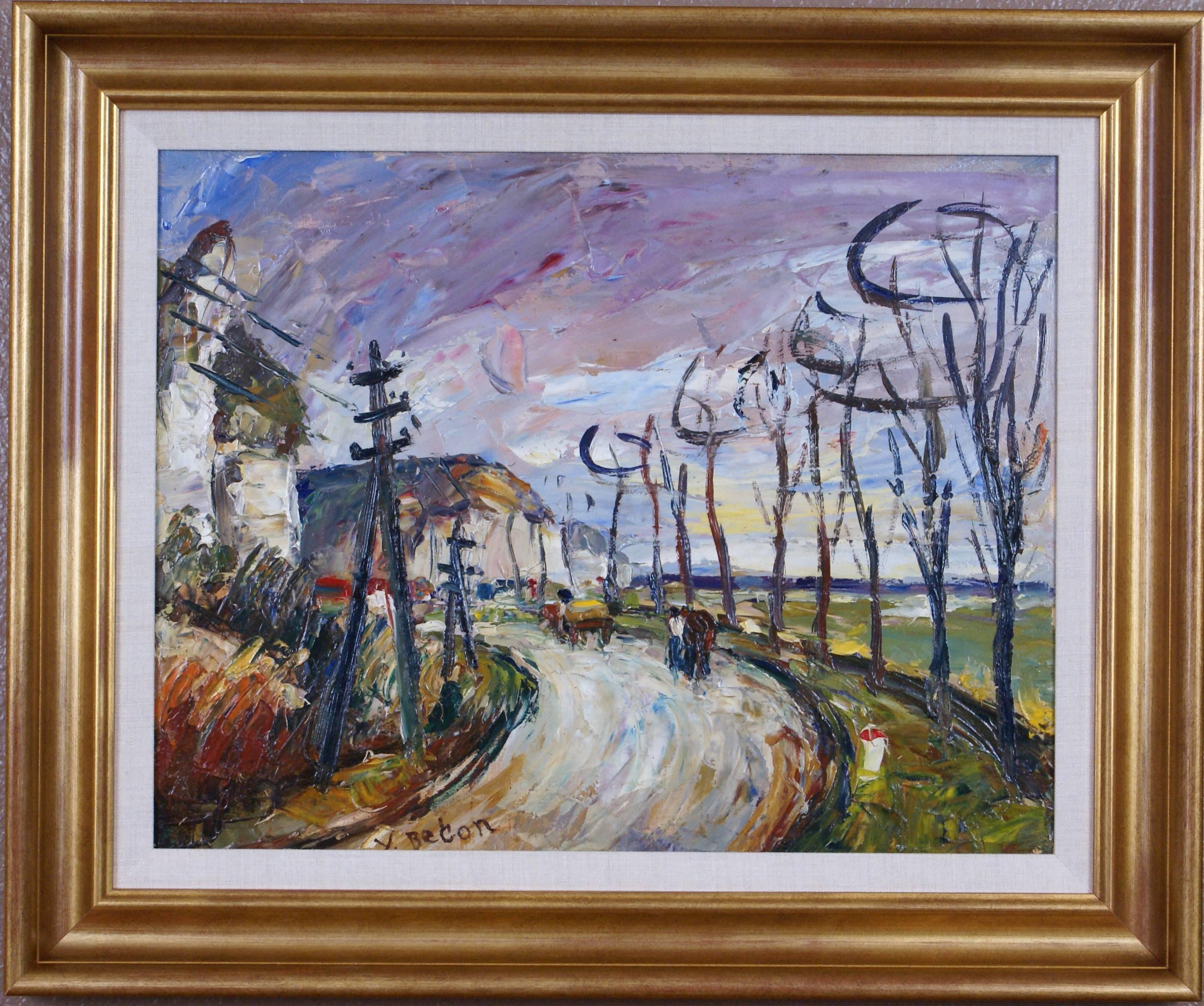 Yves Becon Landscape Painting - {Le Paysage} (The Countryside)