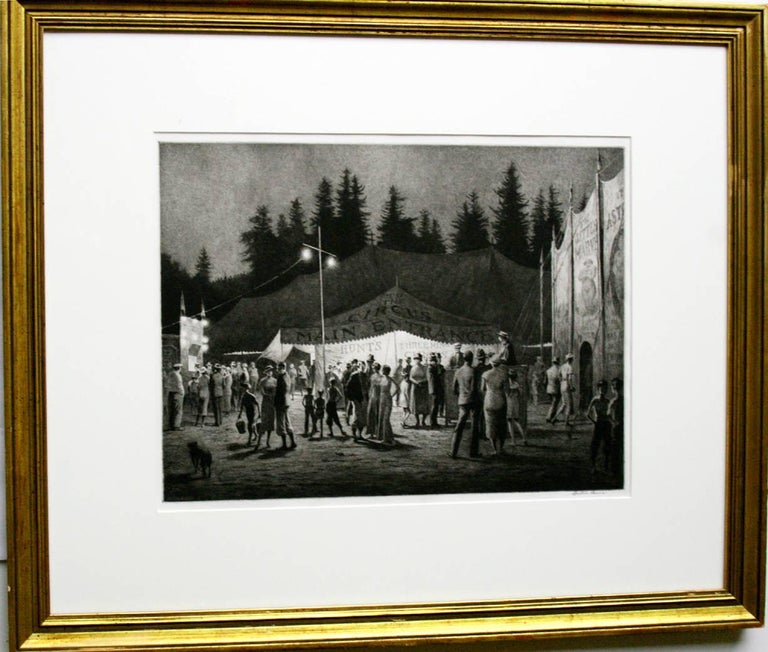 Martin Lewis - Circus Night, Print For Sale at 1stdibs