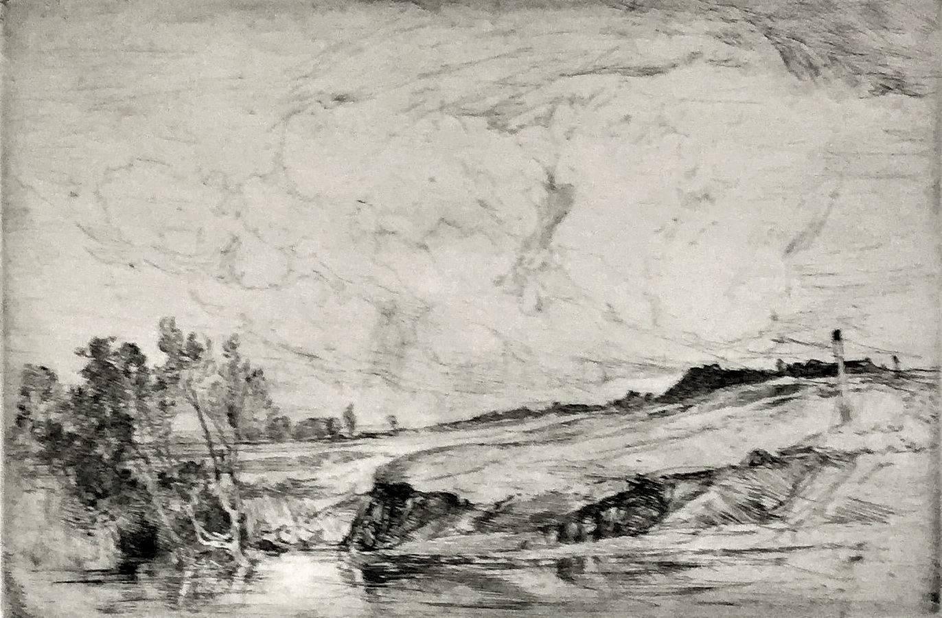 Oliver Hall, R.A., R.E., R.S.W. Landscape Print - Newbiggin-by-the-Sea 
