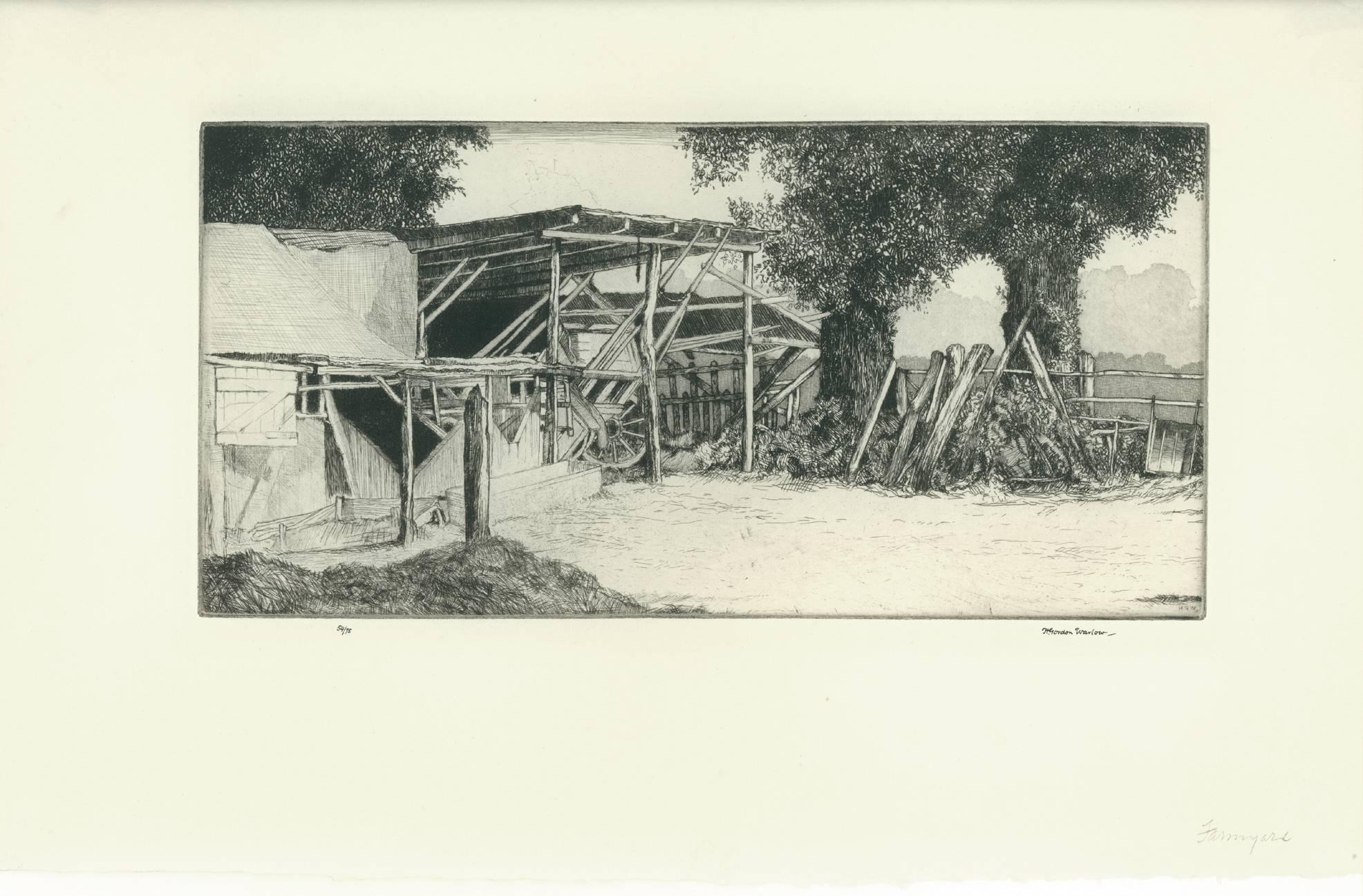 Bauernhof – Print von Herbert Gordon Warlow