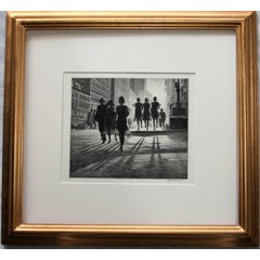 Martin Lewis - Chance Meeting, Print at 1stdibs