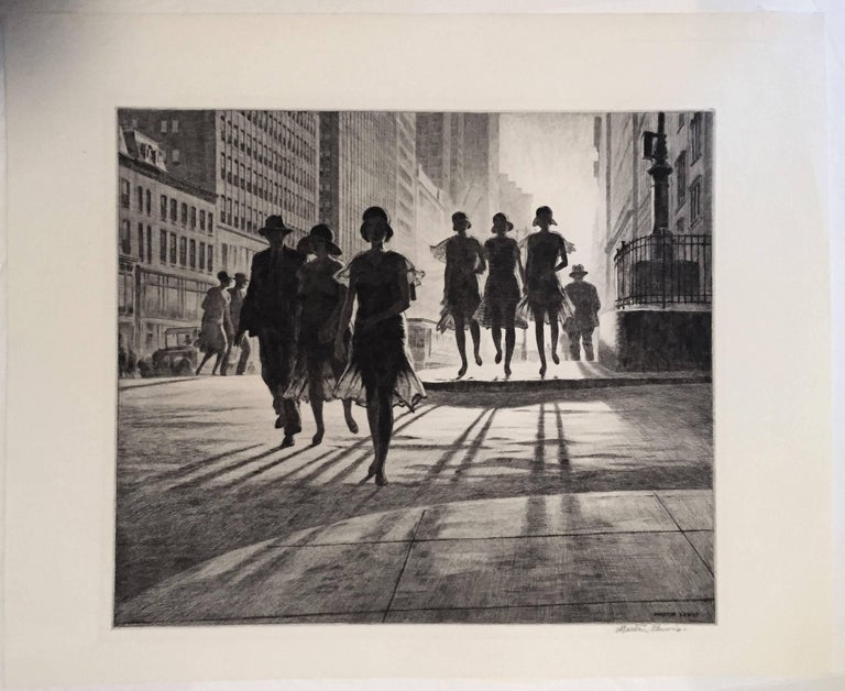 Martin Lewis - Shadow Dance, Print For Sale at 1stdibs