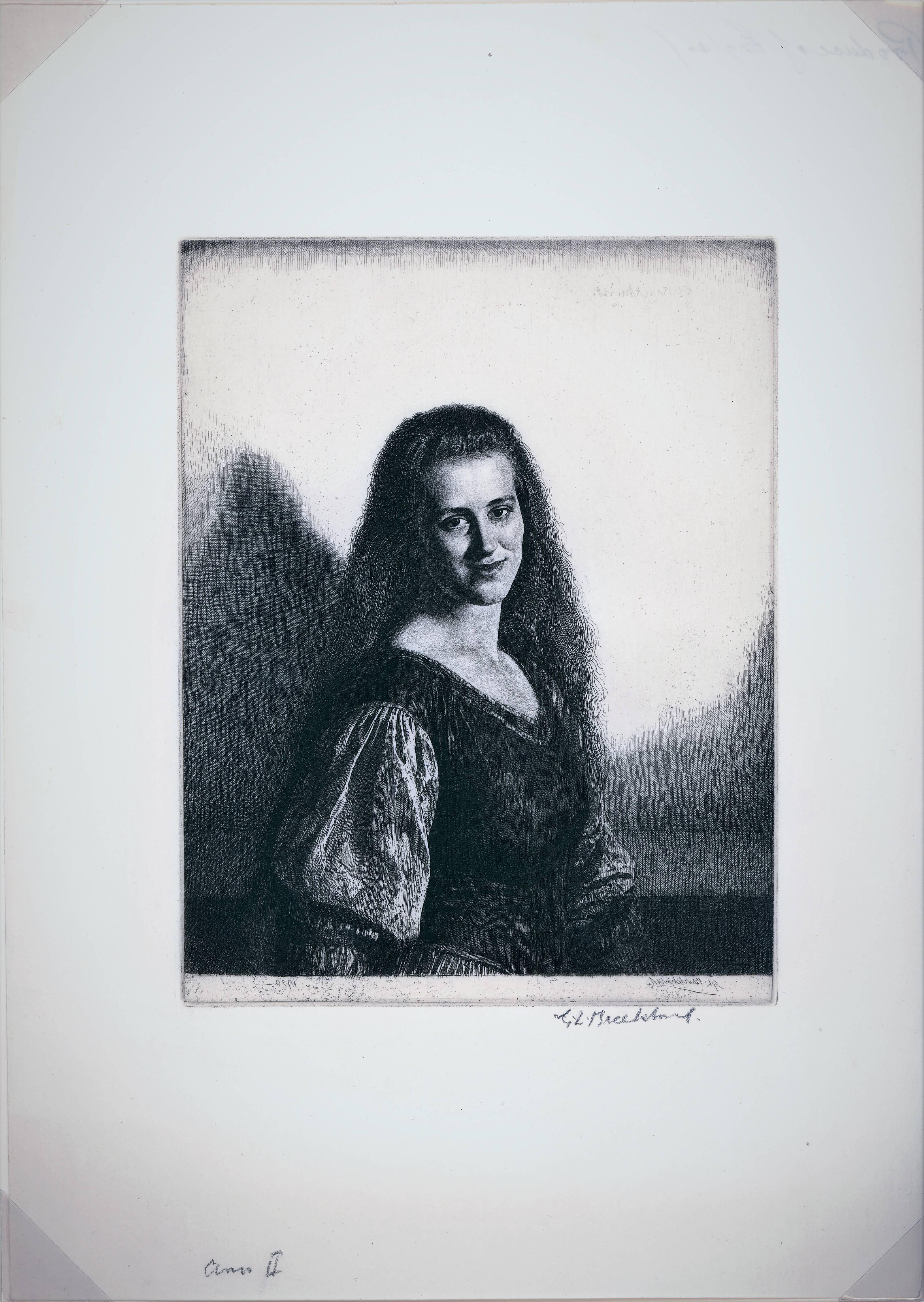 Anaïs No. 2 - Print by Gerald Leslie Brockhurst
