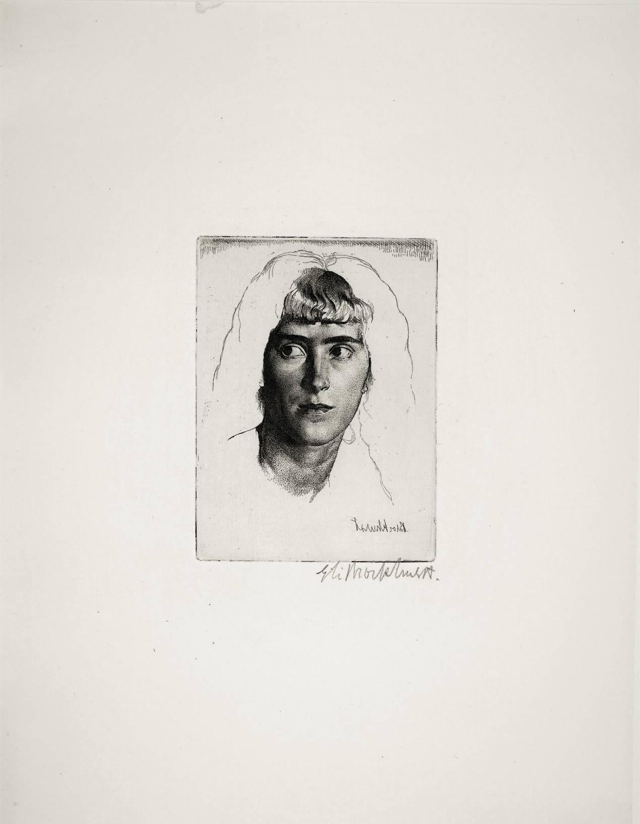 Phémie (Marguérite) - Print by Gerald Leslie Brockhurst