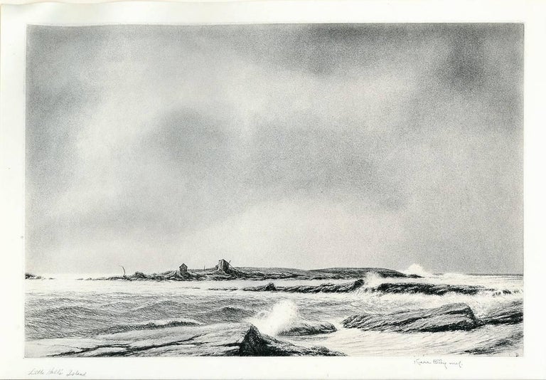 Little Hall's Island.  - Print by Kerr Eby, N.A.
