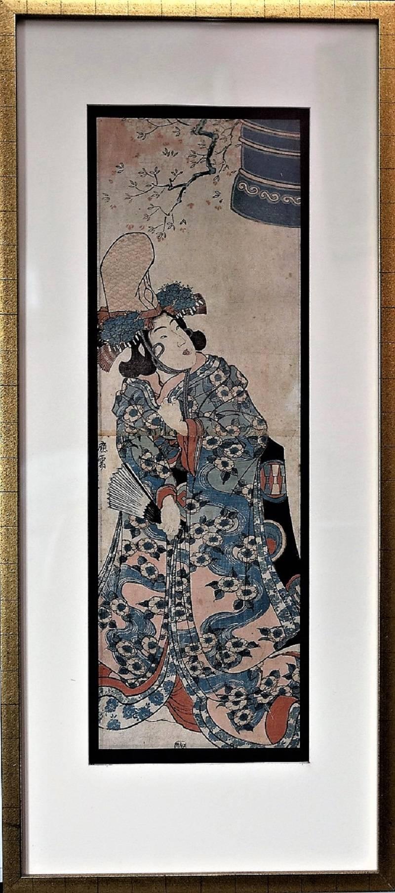 Shirabioshi (Temple Dancer - Print by Utagawa Kunisada (Toyokuni III)