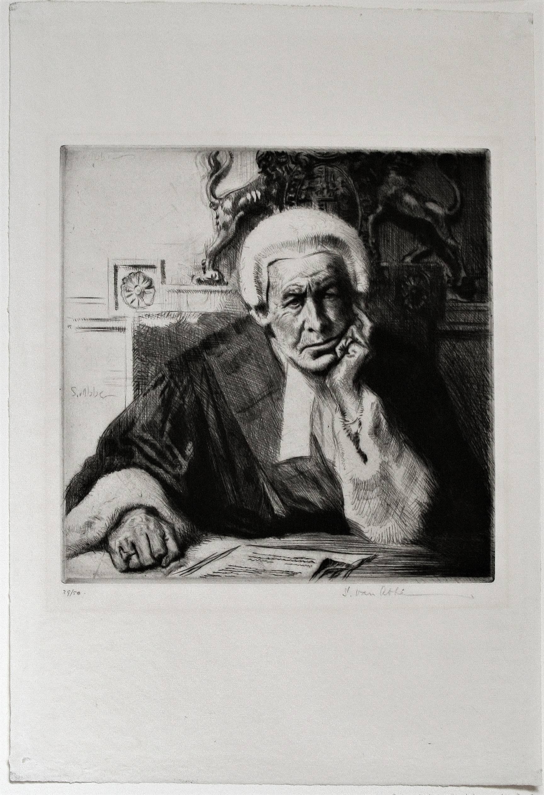 The Judgment. - Print by Salomon Van Abbé, A.R.E.