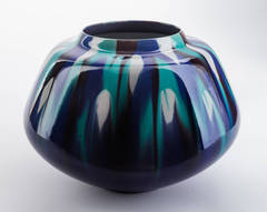 Blue Flora Vase