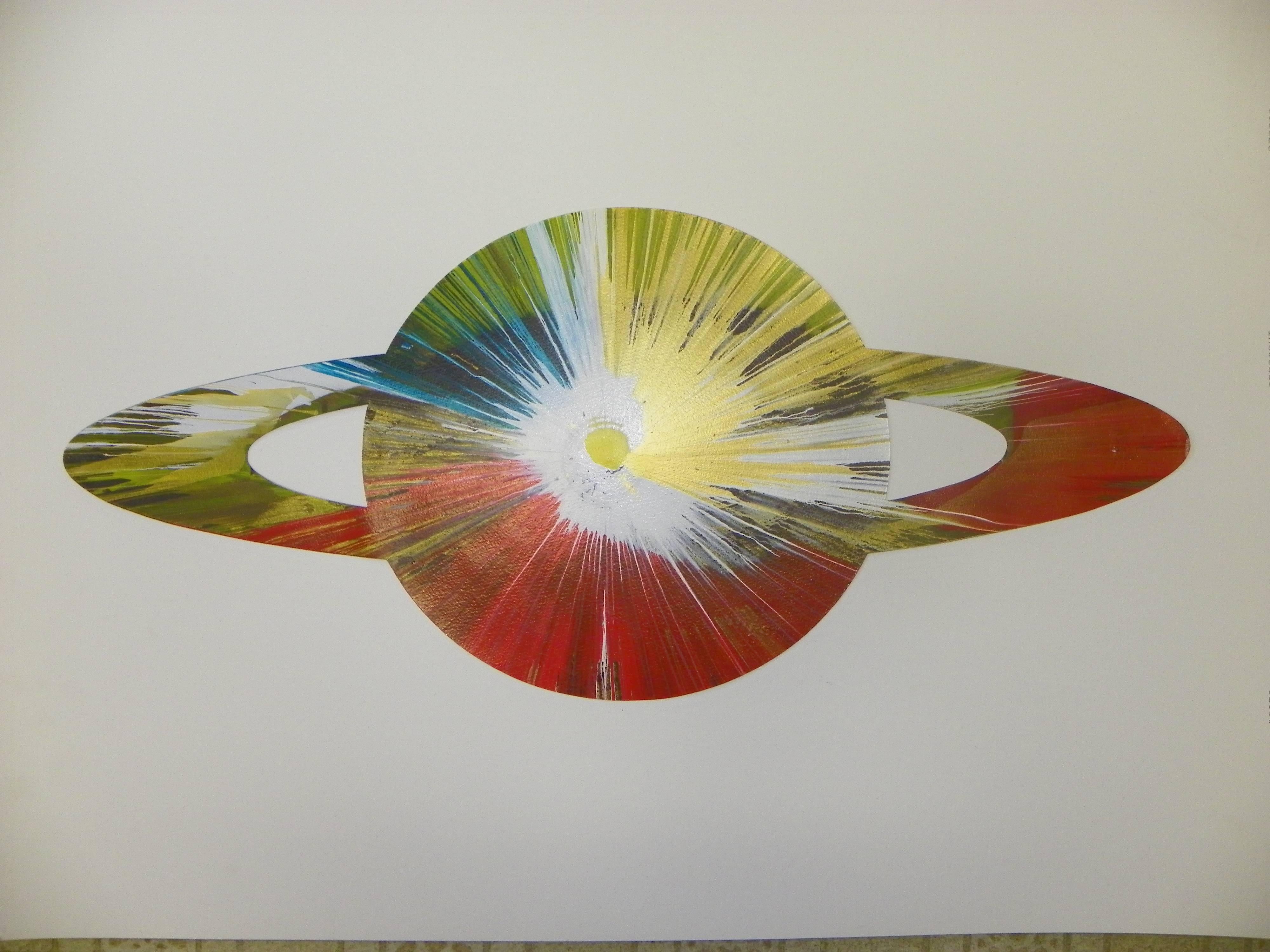 Acryl auf Papier, aus einer unbekannten Auflage Größe, mit Hirst Studio Blindstempel, mit gestempelten Unterschrift von Damien Hirst auf der Rückseite, die folgenden Schriftsatz und auf der Rückseite eingeschrieben 