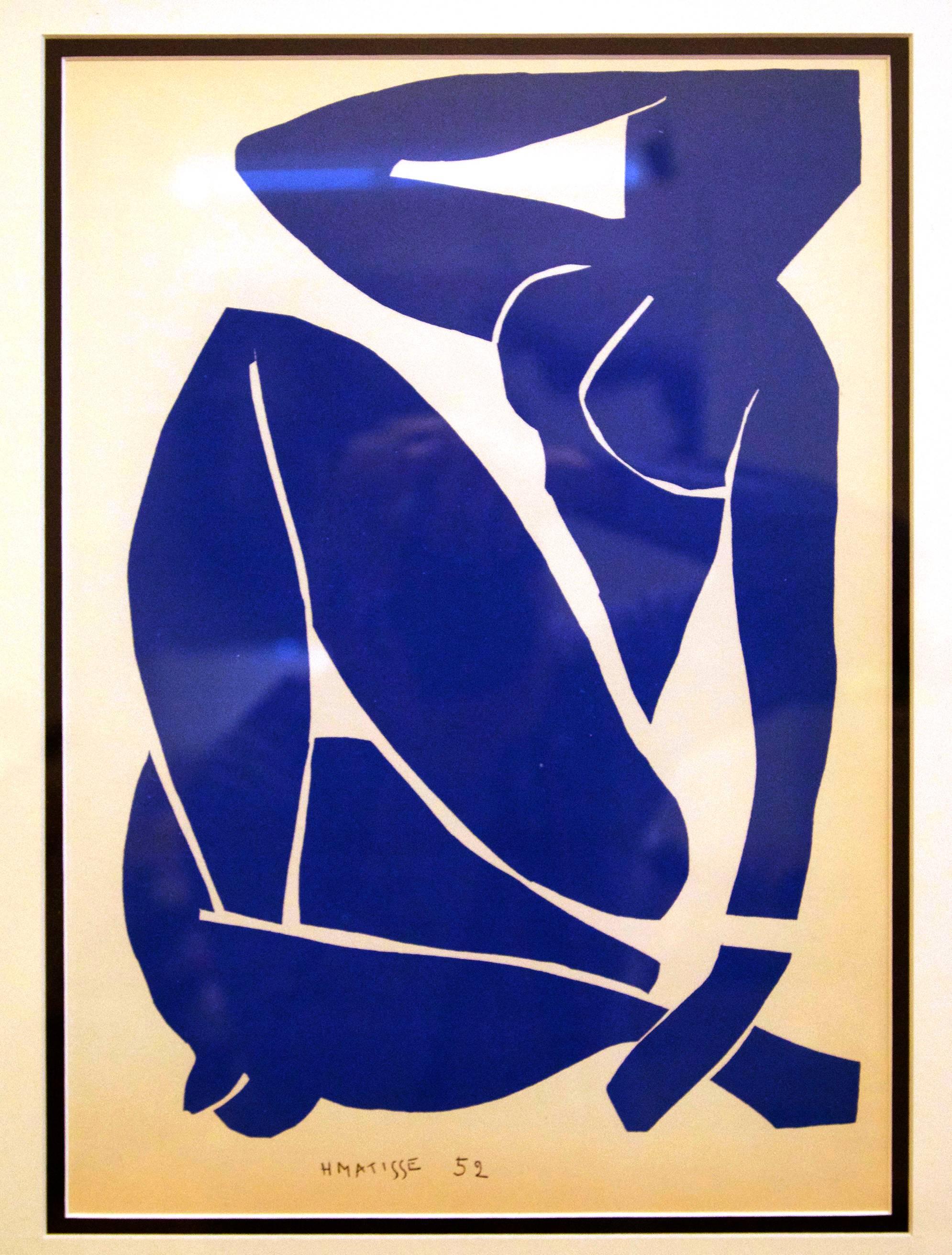 Seated Blue Nude 3 - Print by (after) Henri Matisse