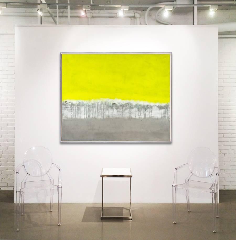 Lemon Chartreuse - Contemporary Mixed Media Art by Jeff Erickson