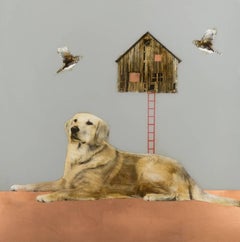 Dog With House And Birds