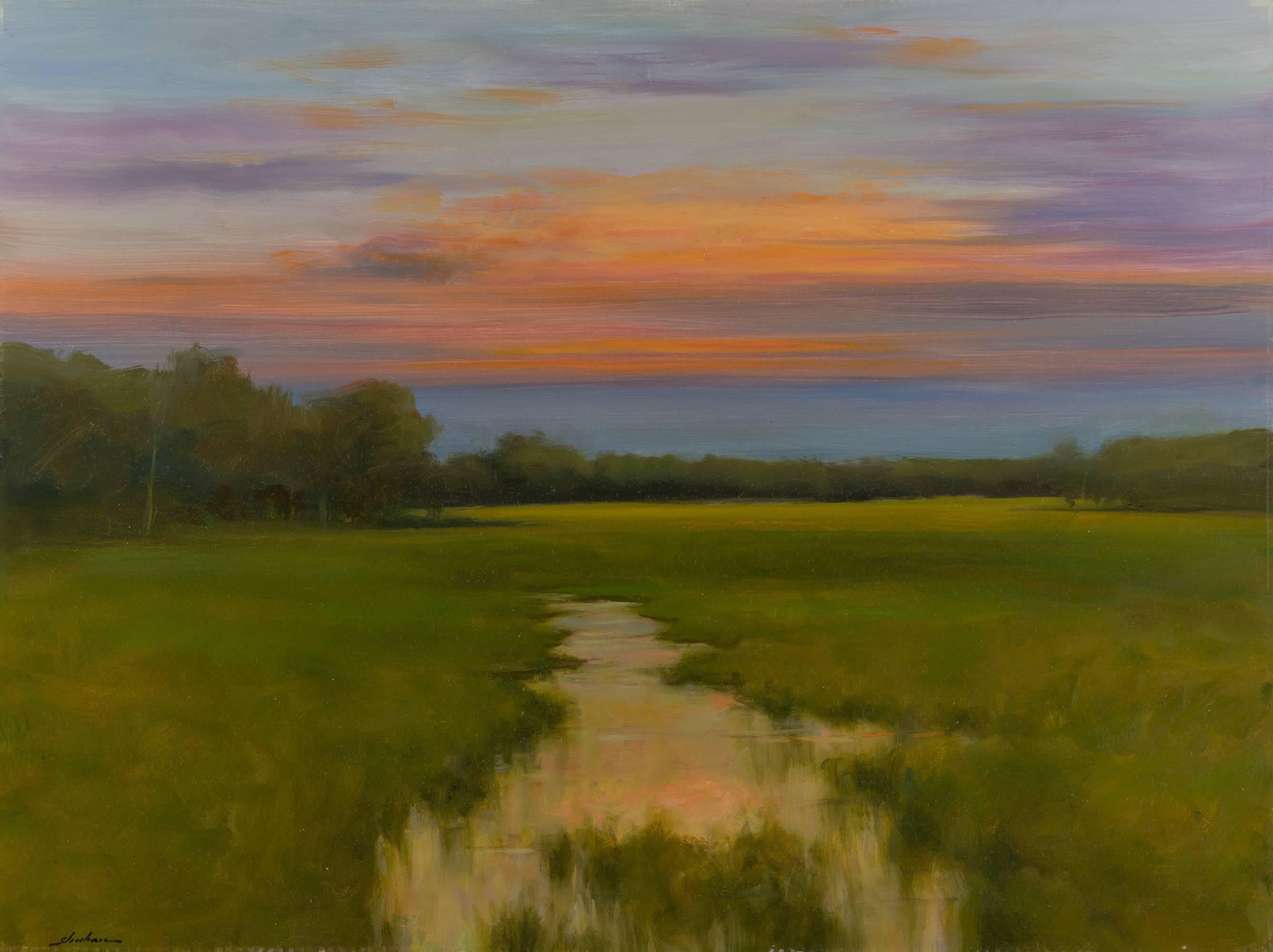 Dennis Sheehan Landscape Painting - Evening's Blush