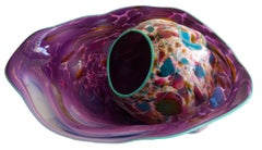 Nesting Ruffle Bowl - Purple/Blue/White