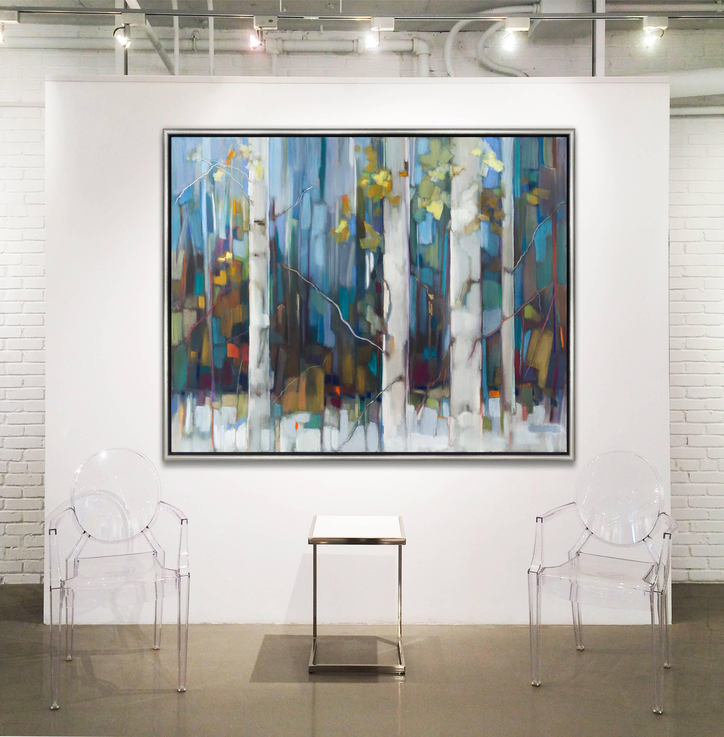 Aspen Walk - Painting by Alice Pritchard