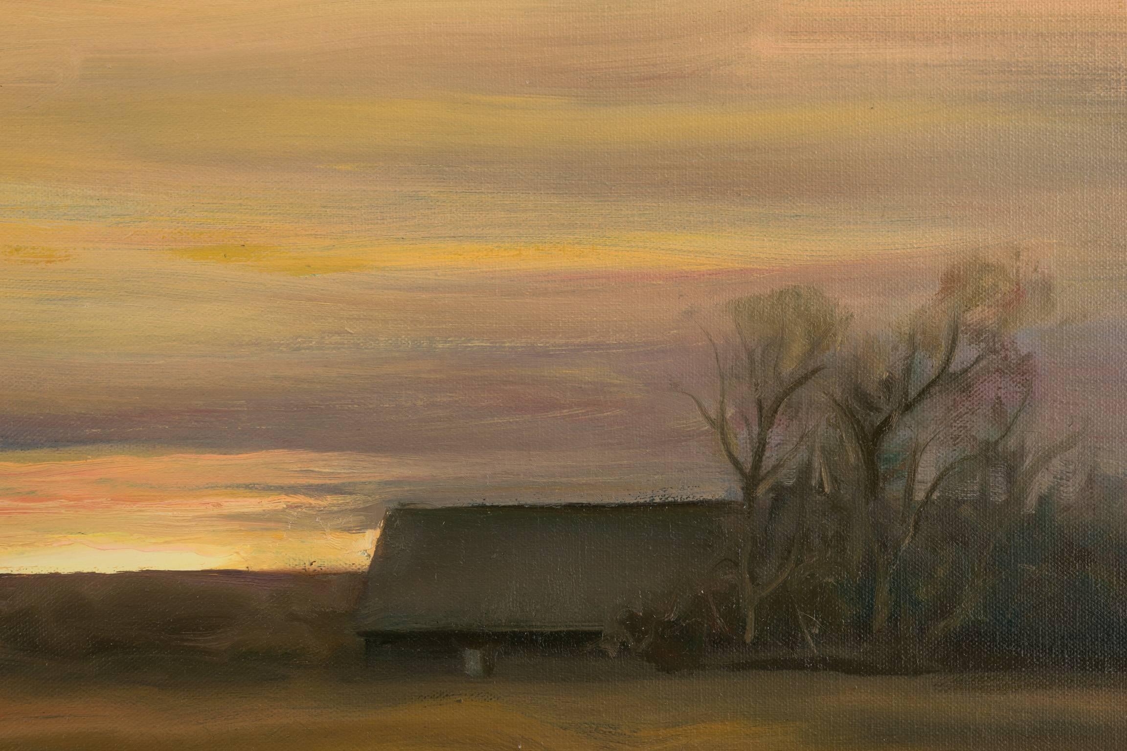 Dennis Sheehan Landscape Painting - Marsh at Dusk