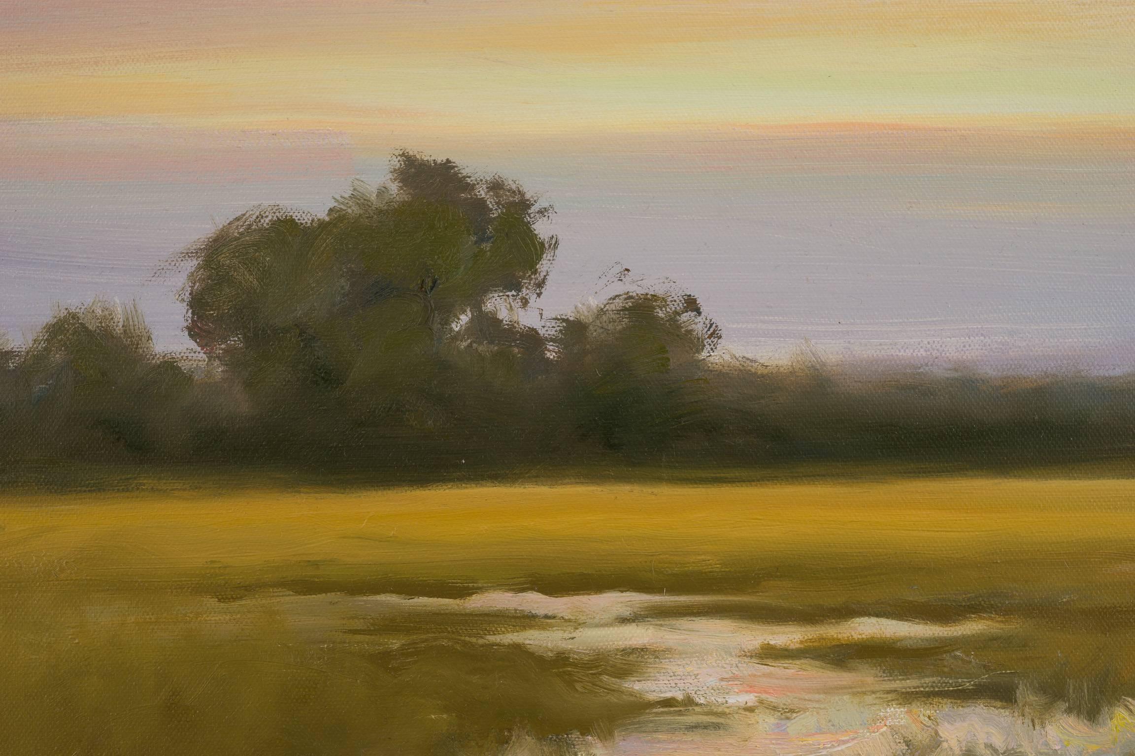 Dennis Sheehan Landscape Painting - Sunrise Over The Clearing