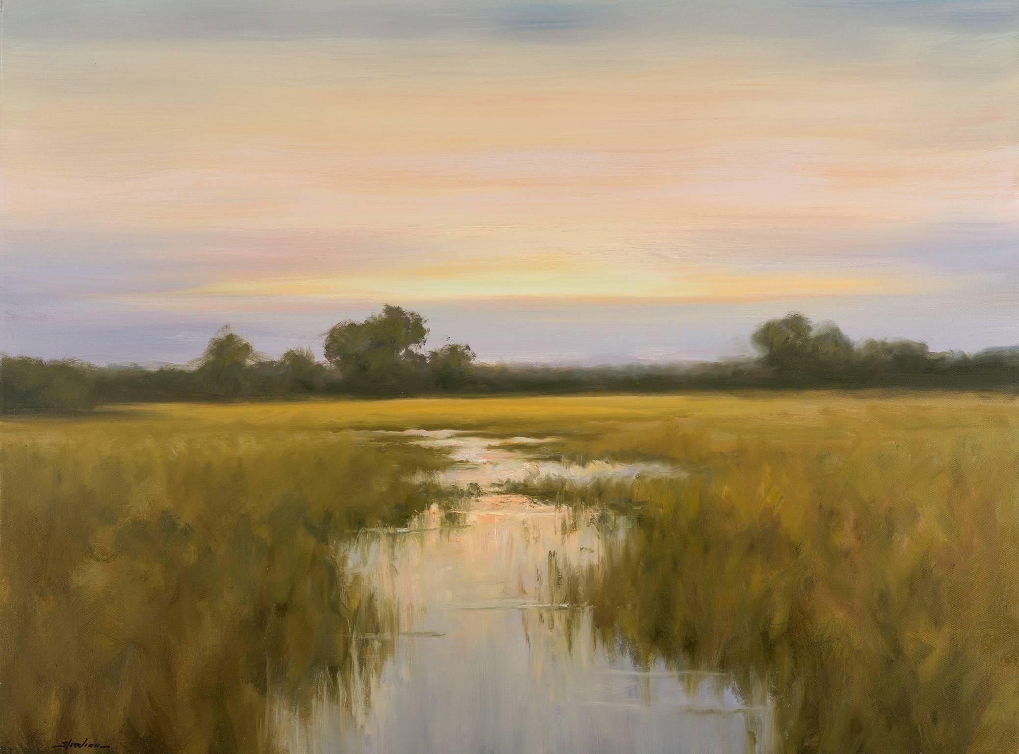 Sunrise Over The Clearing - Painting by Dennis Sheehan