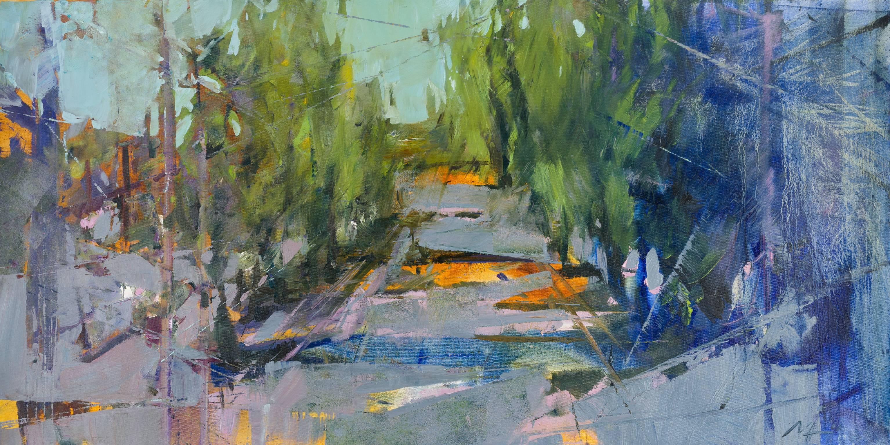 Boulevard - Painting by Alina Maksimenko