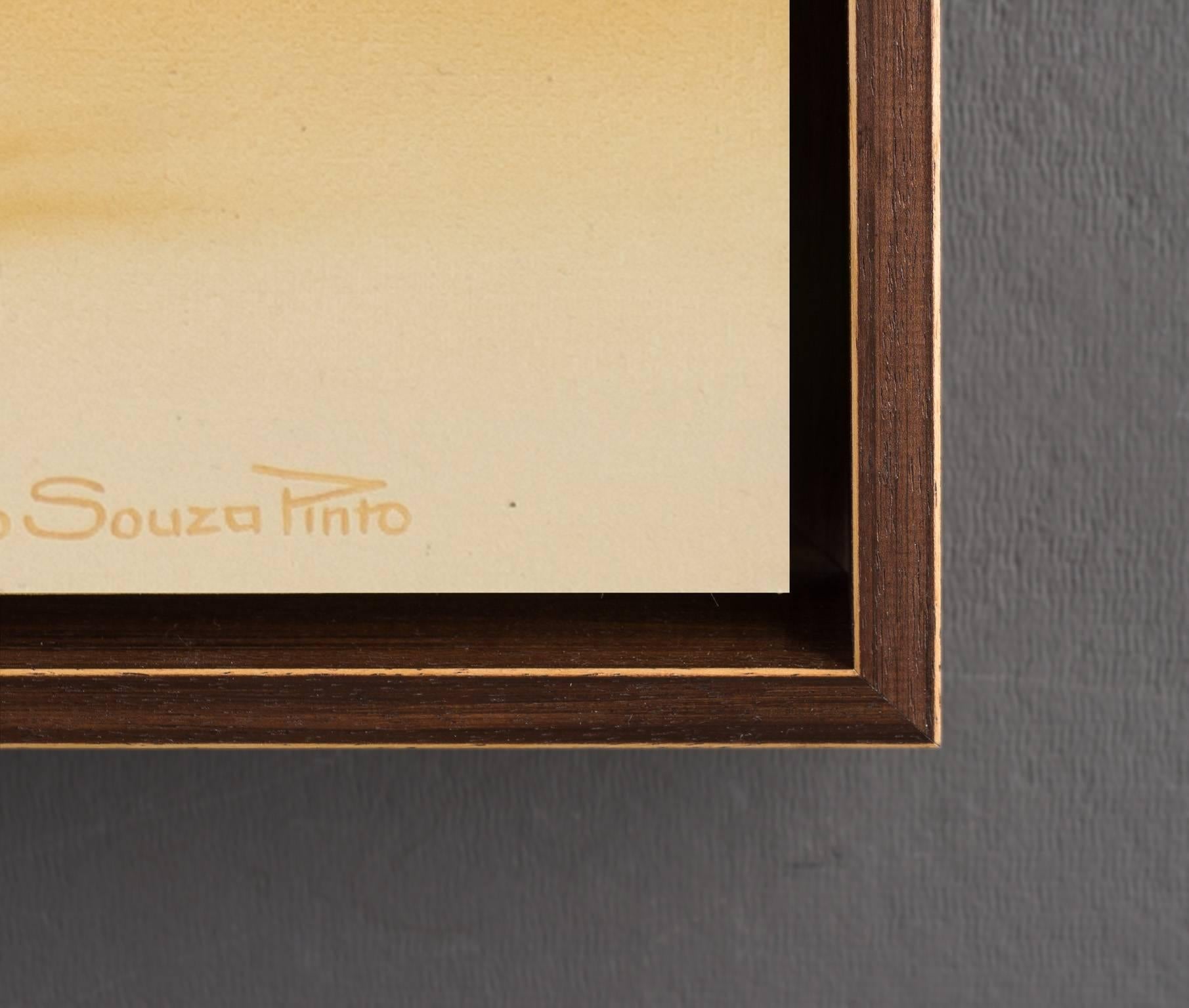 This piece is framed. The price reflects the framed piece. Unframed dimensions: 39 × 39 inches.

Born in 1954 in São Paulo, Brazil, Claudio began his artistic life early. At 4 years old, he already began to model small clay animals with great ease