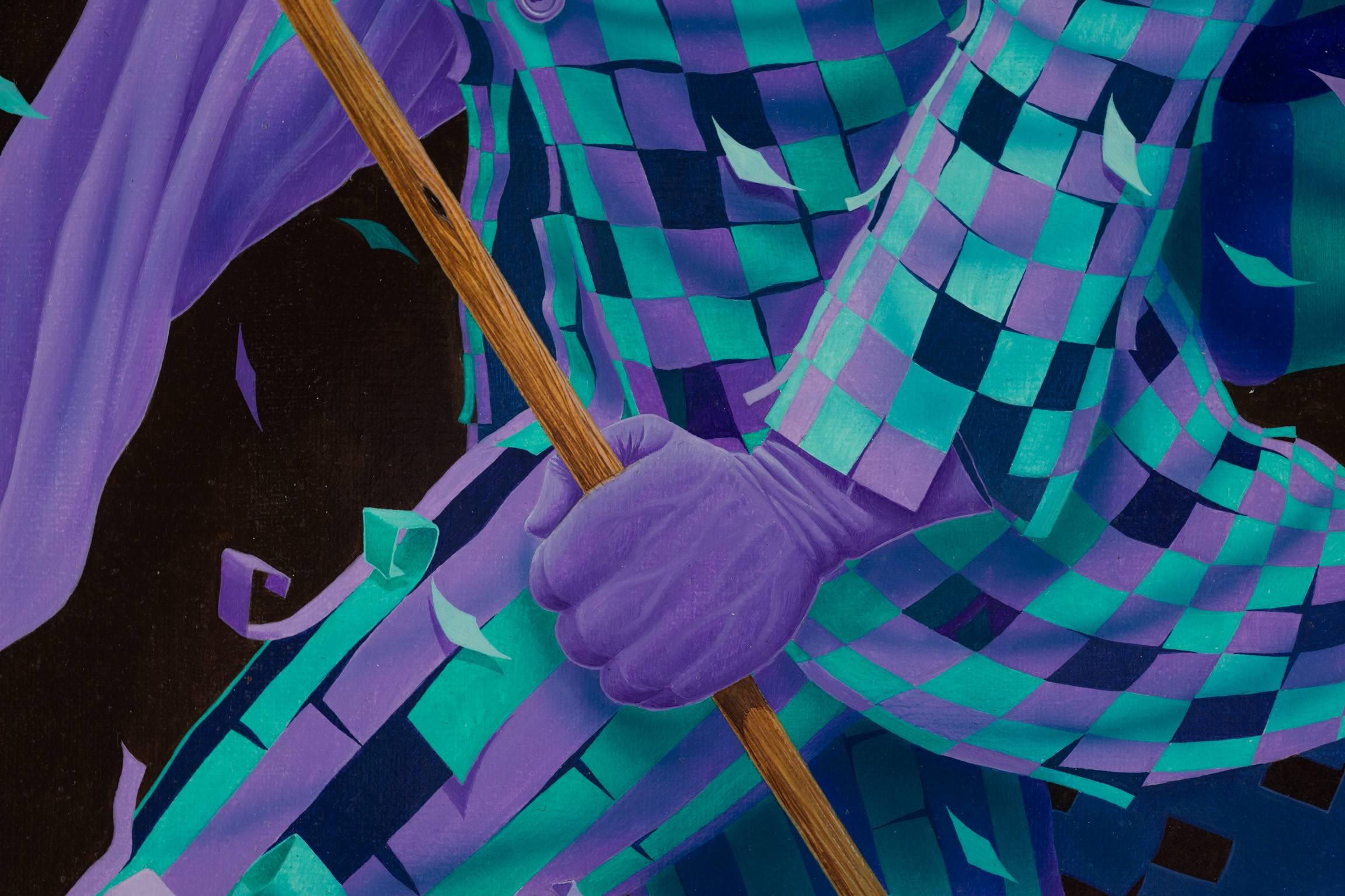 Stand Up - Surrealist Painting by Claudio Pinto