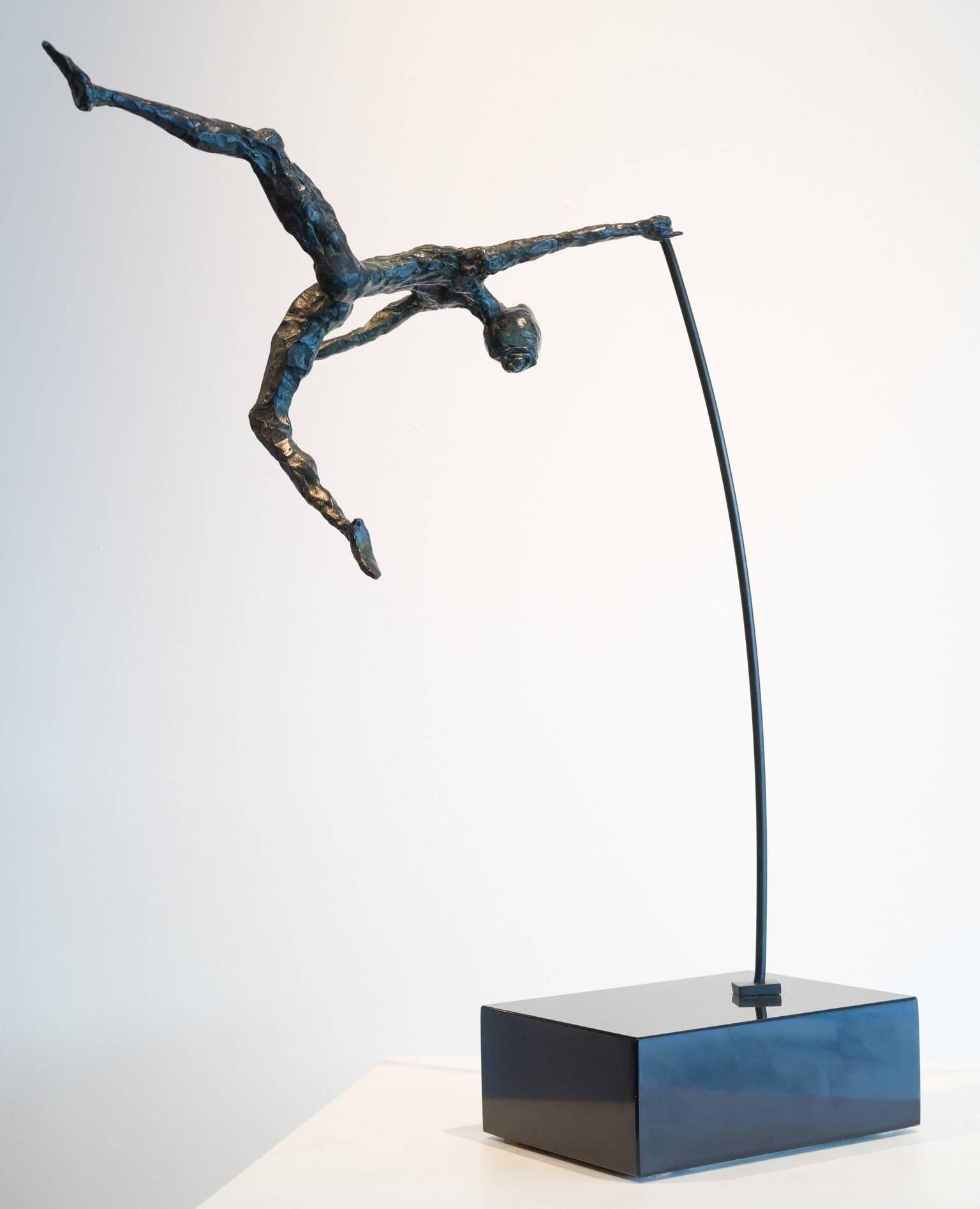 Don Wilks Figurative Sculpture - Pole Vaulter