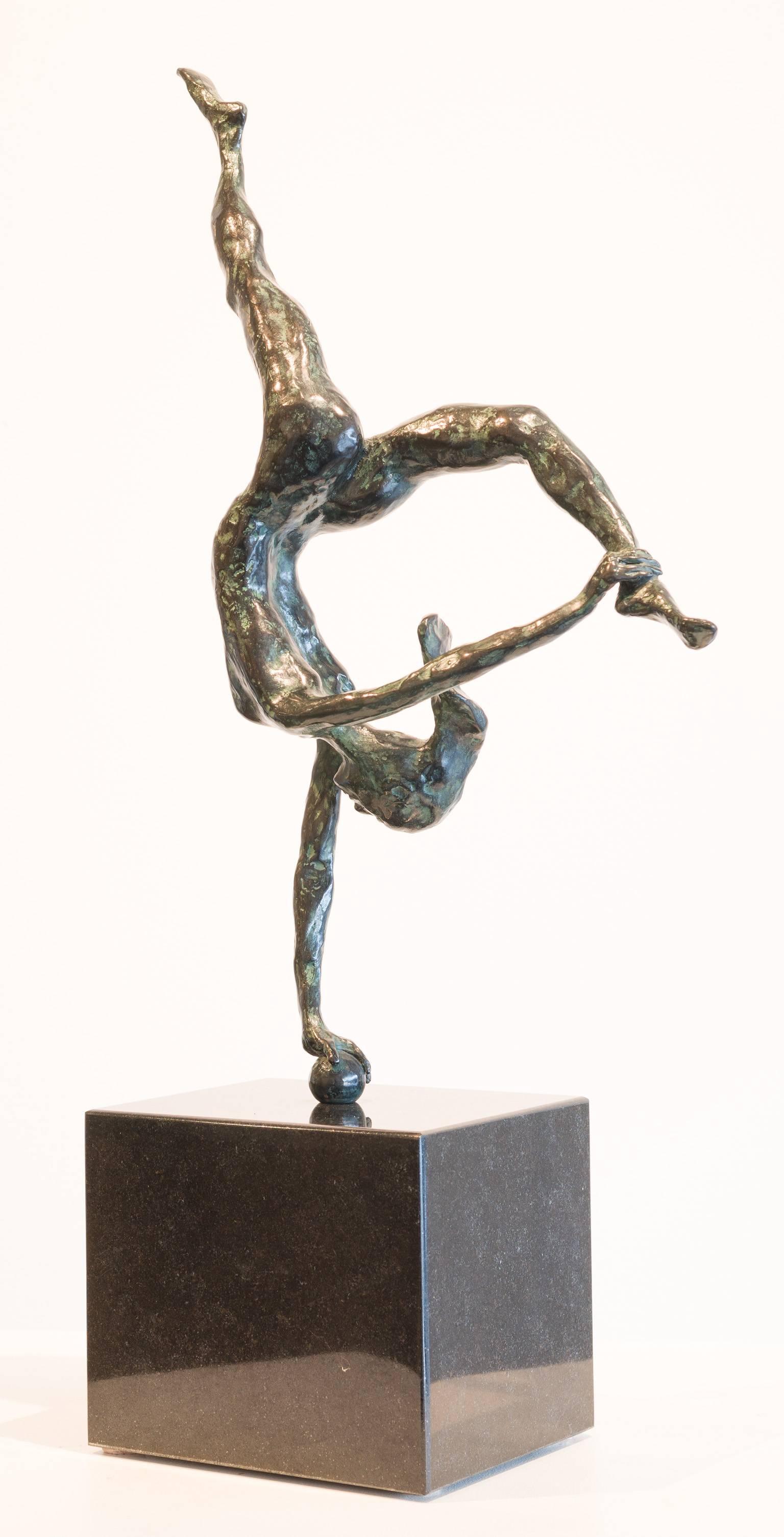 Dancer on Ball - Sculpture by Don Wilks
