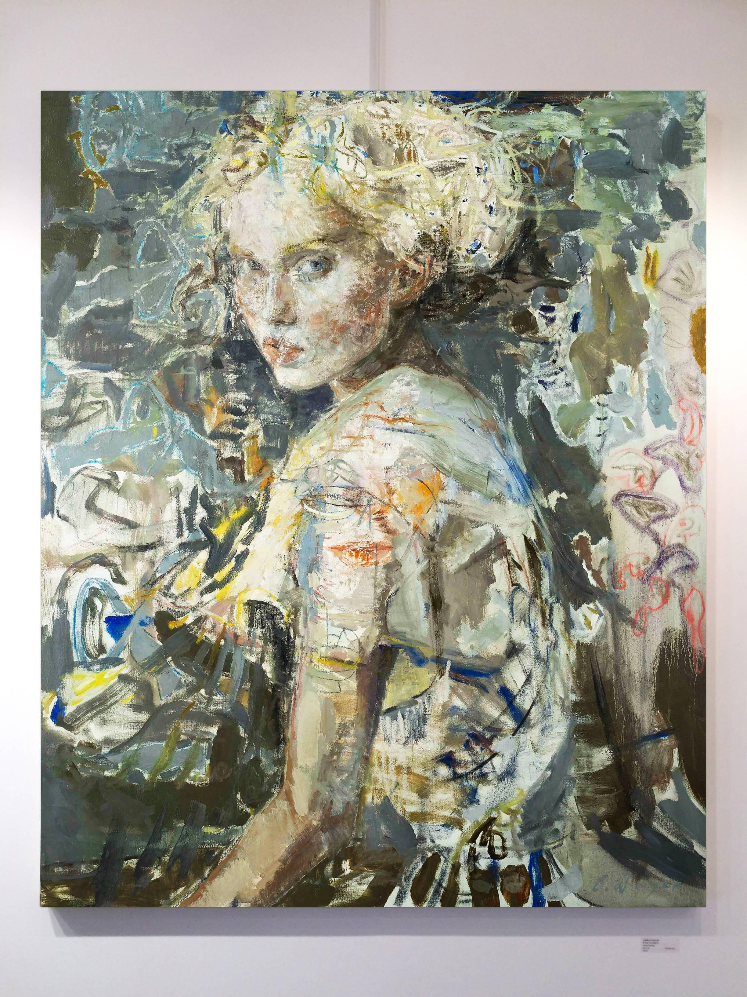 Study in Greys - Contemporary Painting by Charles Dwyer