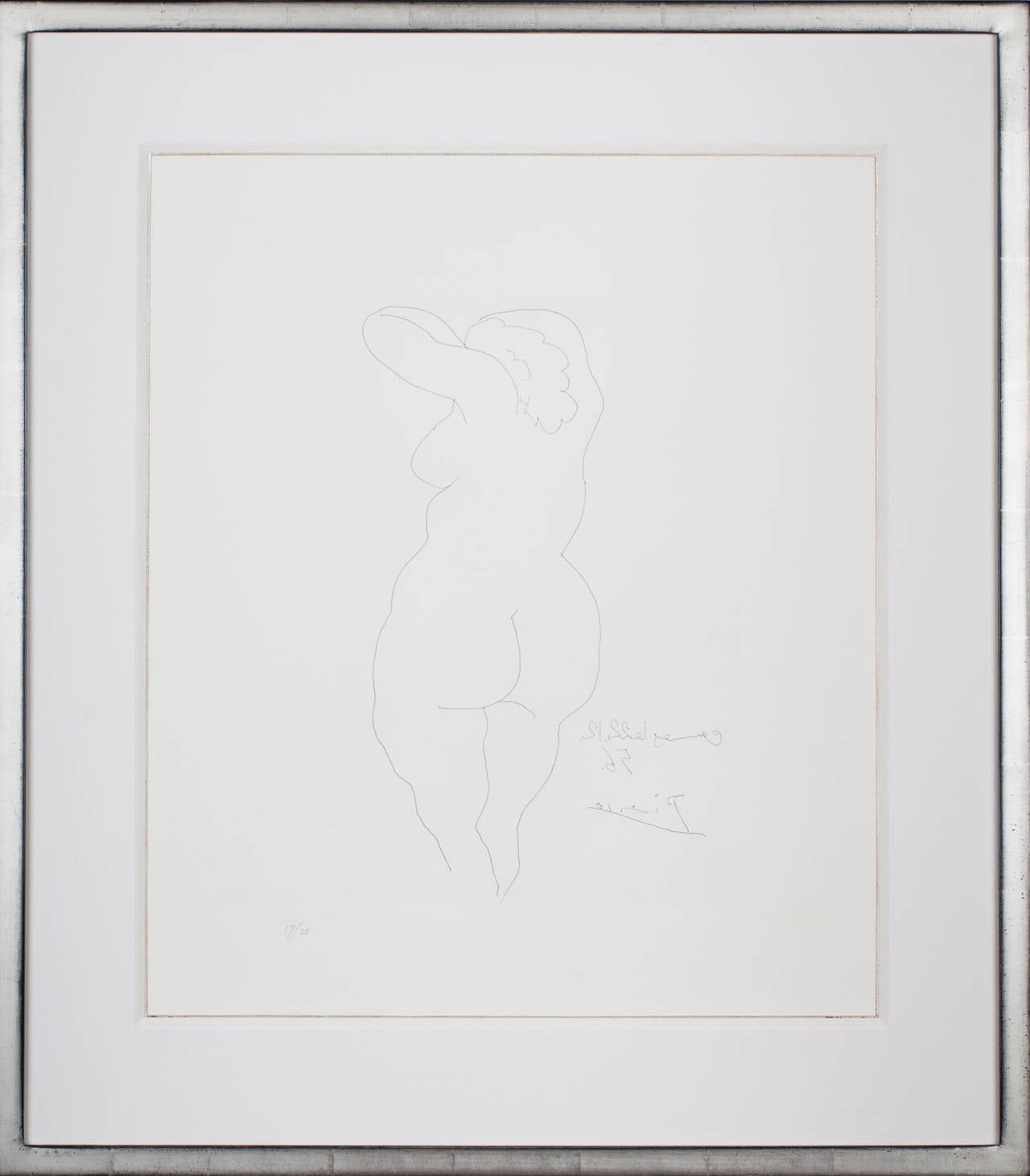 Pablo Picasso Figurative Print - Femme vue de dos