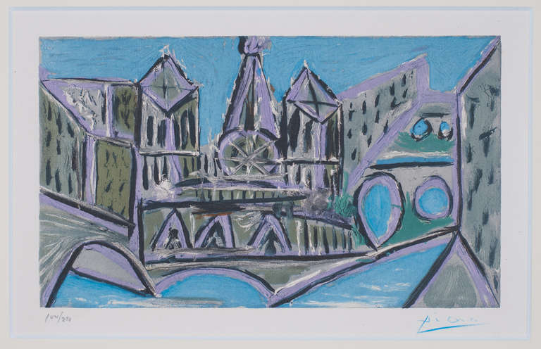 Pablo Picasso Print - Notre Dame II