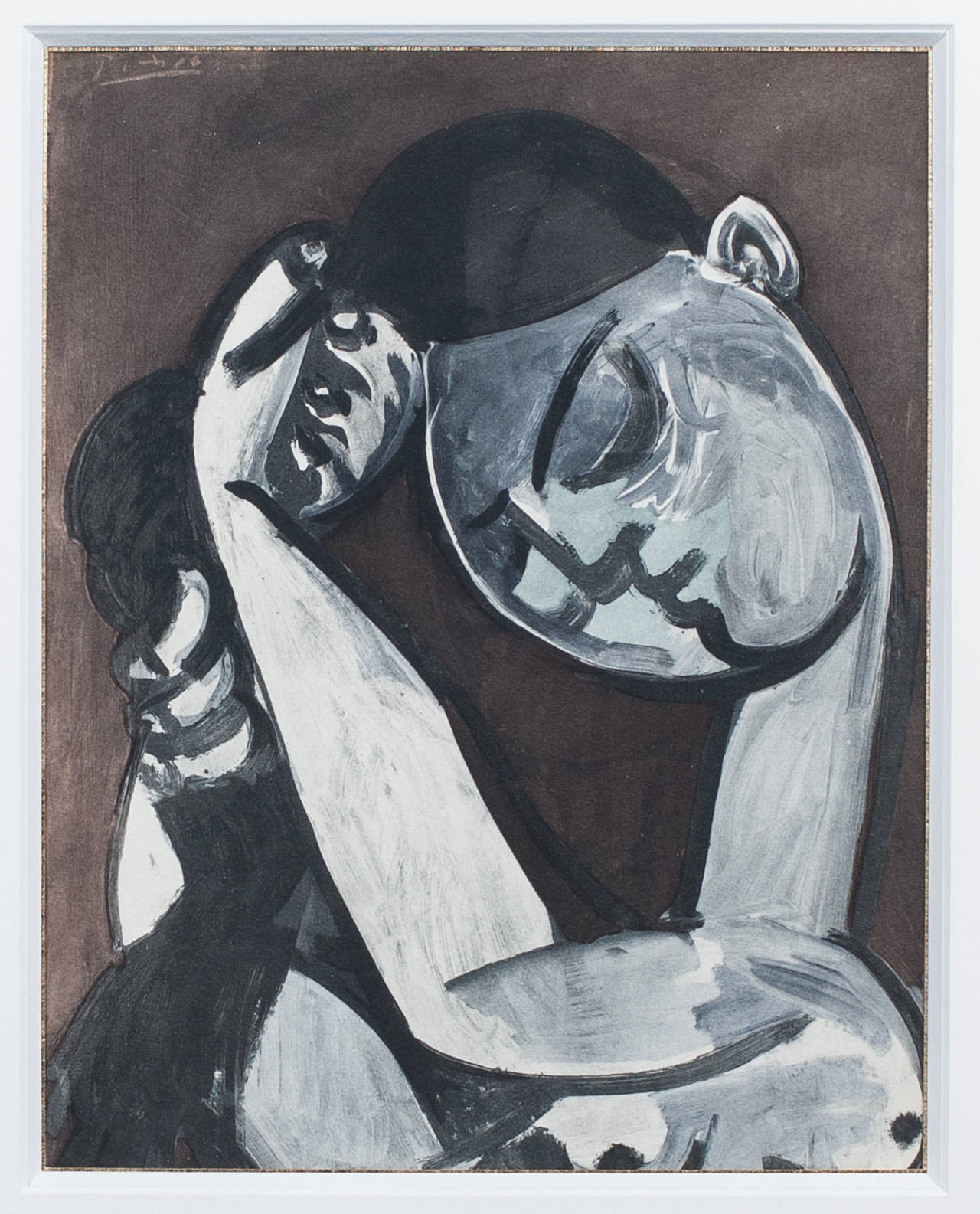 Pablo Picasso Portrait Print - Woman combing her hair