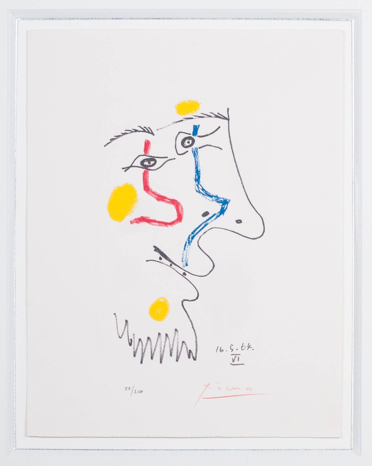 Pablo Picasso Figurative Print - The Taste of Happiness 16.5.64 VI