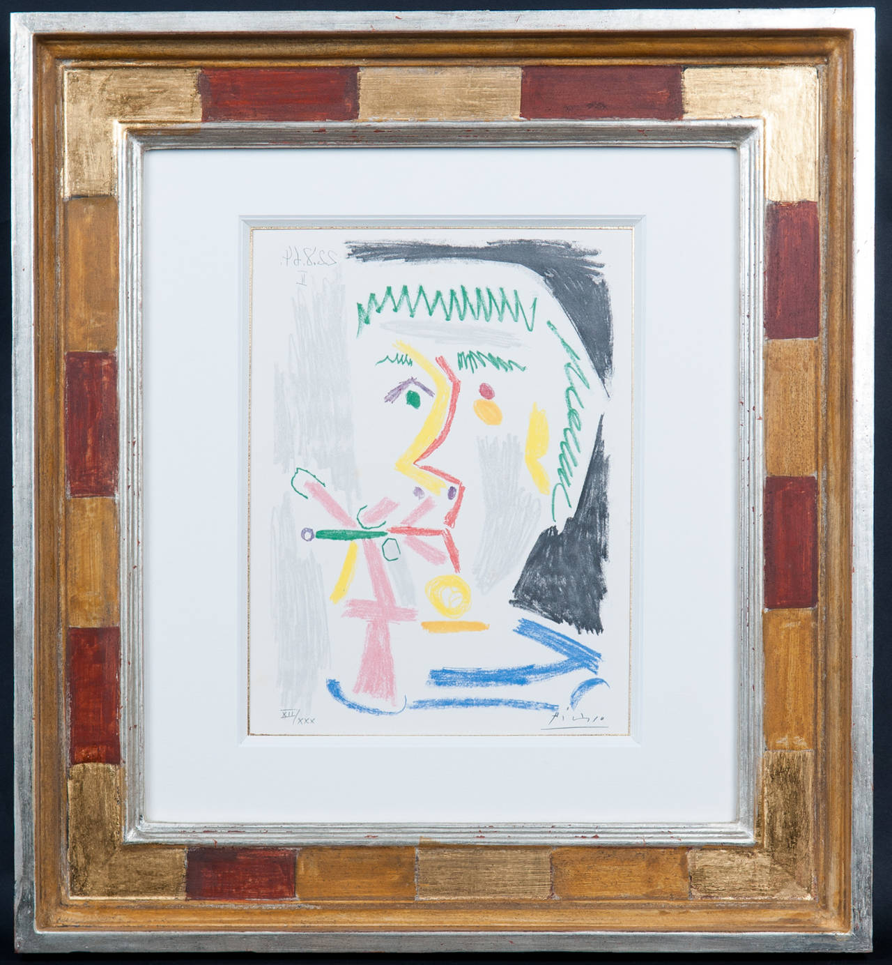 Face of a man XII/XXX - Print by Pablo Picasso