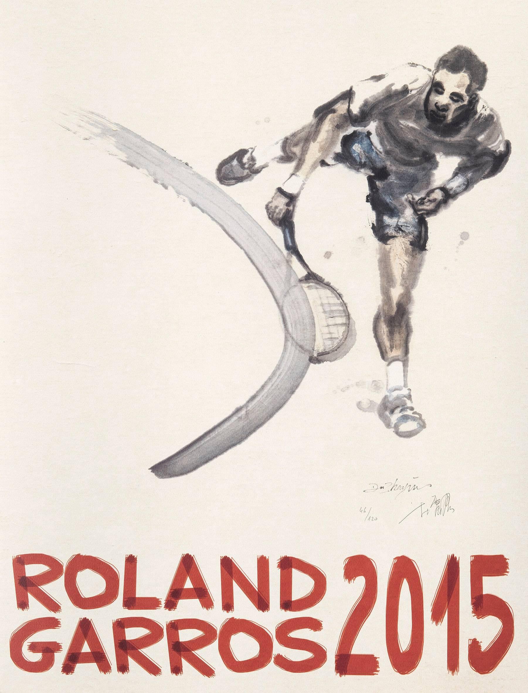 Du Zhenjun Figurative Print - Roland Garros