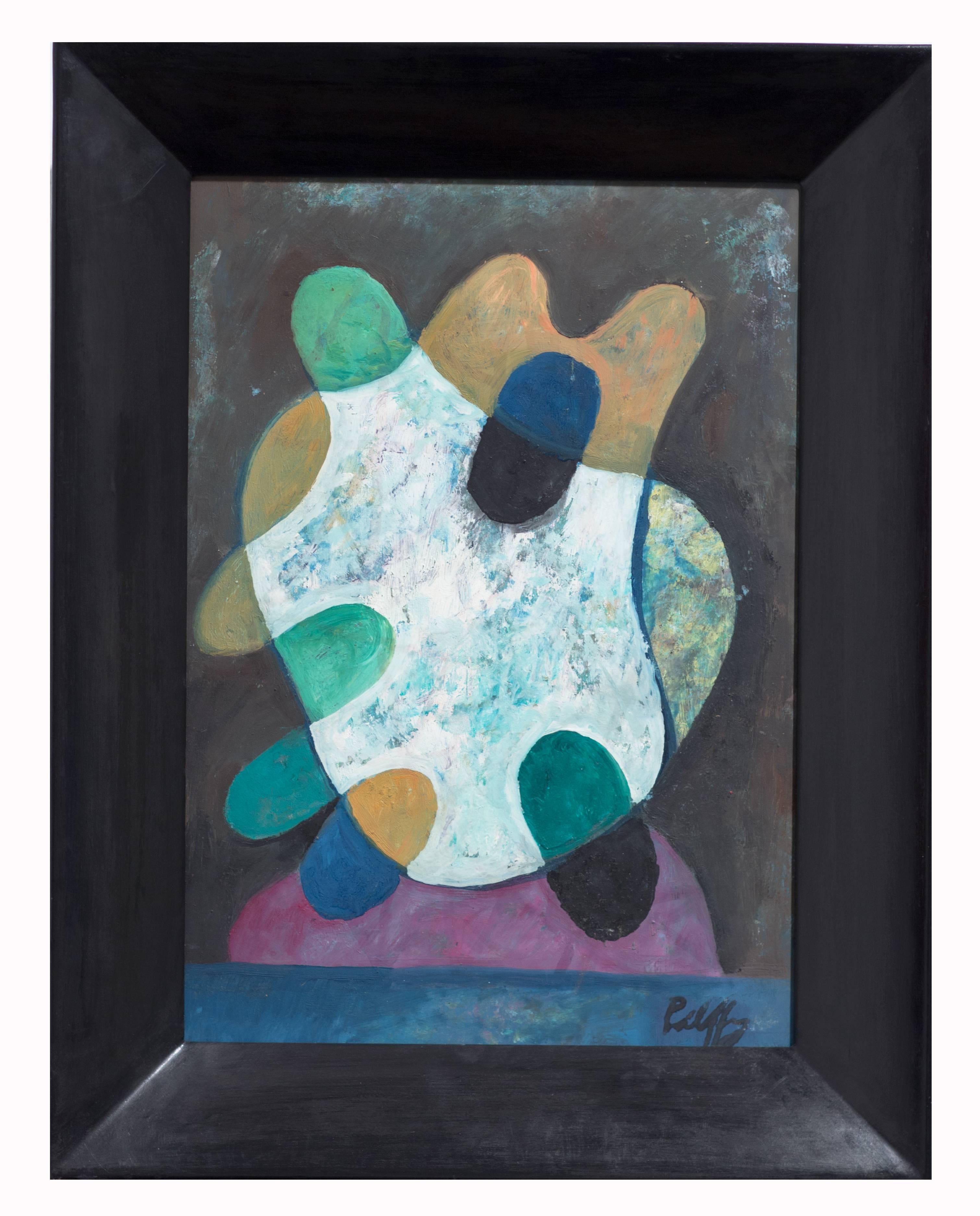 Peter Pálffy Abstract Painting - Palette, 1960s