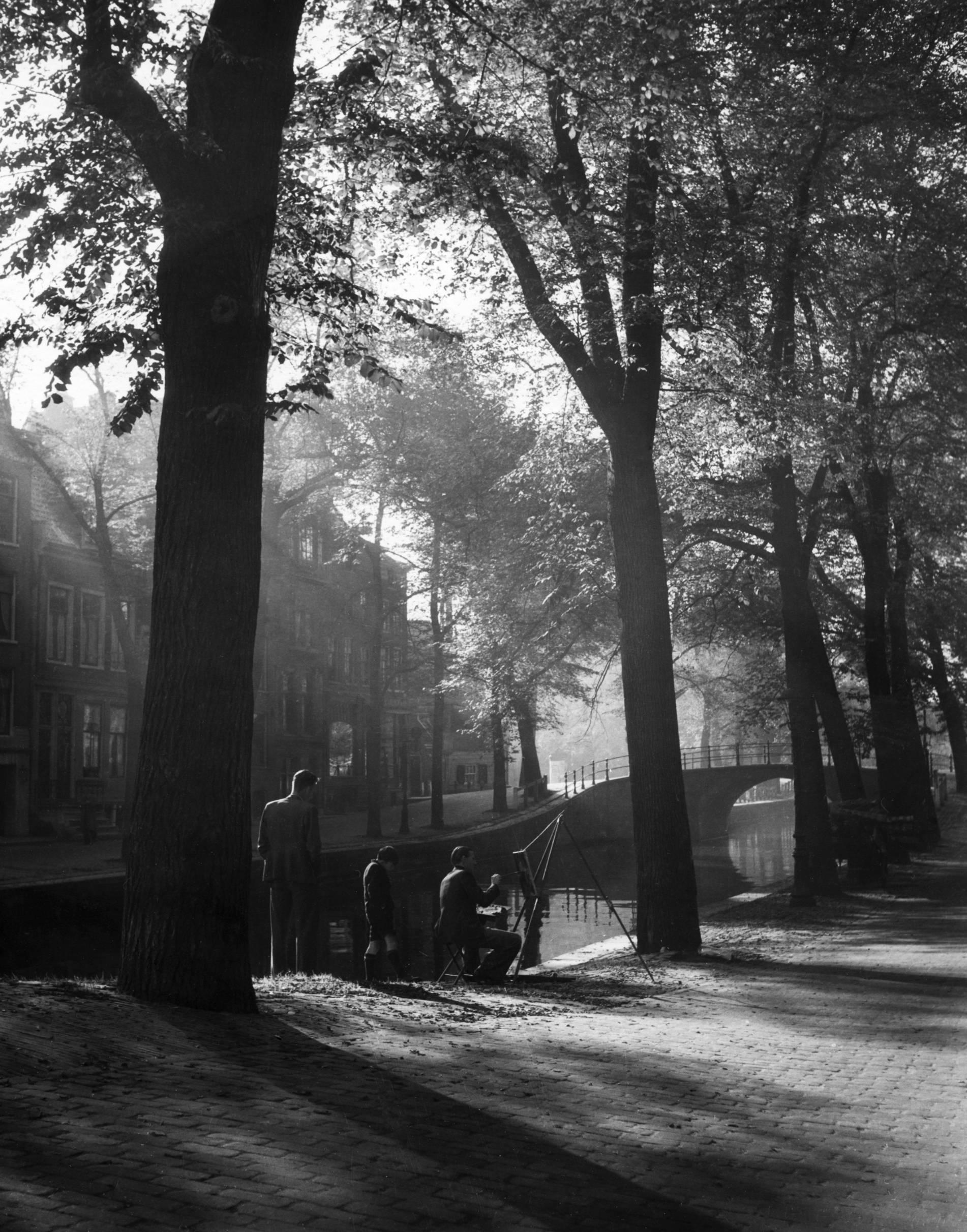 Dirk de Herder Landscape Photograph - Amsterdam, City of Rembrandt - 1946