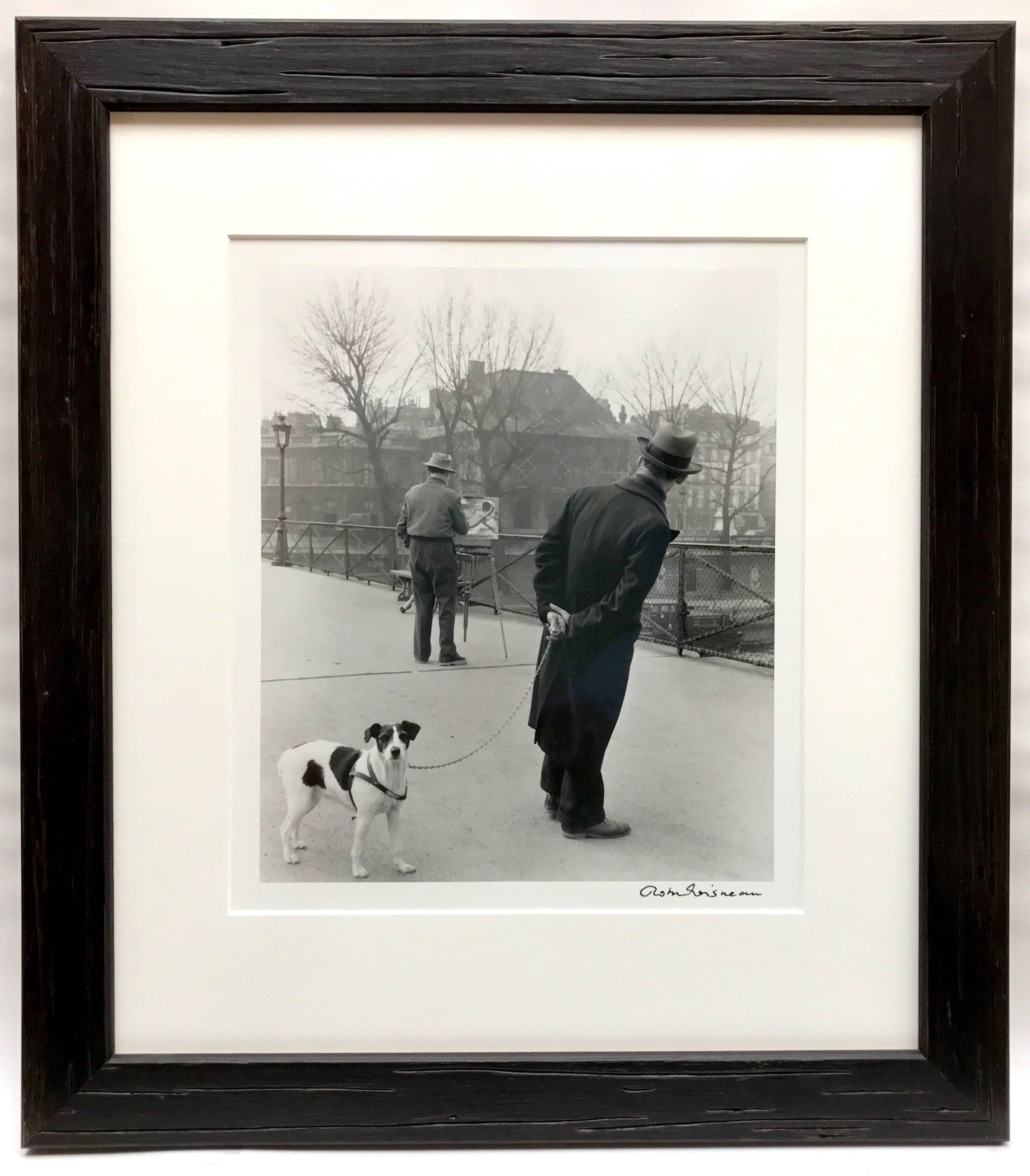 Le Fox Terrier du Pont des Arts - Photograph by Robert Doisneau