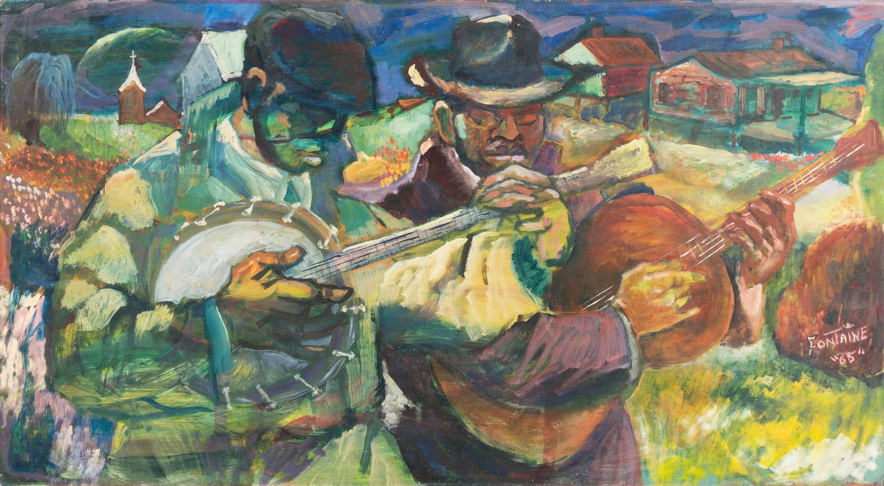 Fontaine Figurative Painting - Delta Blues