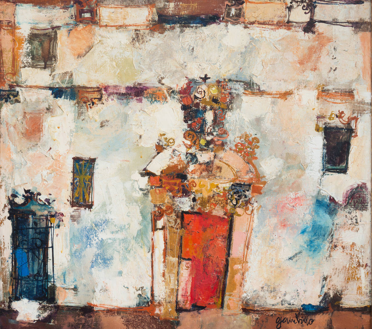 Giuseppe Gambino Abstract Painting - Arcos De La Frontera