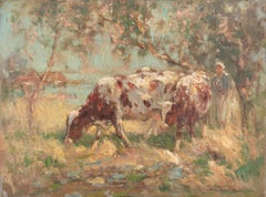 Cows in a Meadow   (Scottish, RSA, Genre, Rural, country)