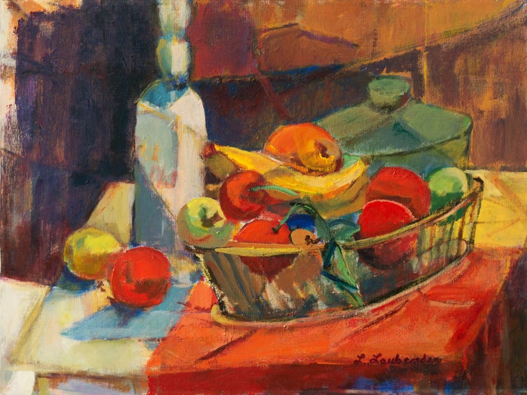 Lorraine Laubender Still-Life Painting - 'Still Life of Fruit', California woman artist