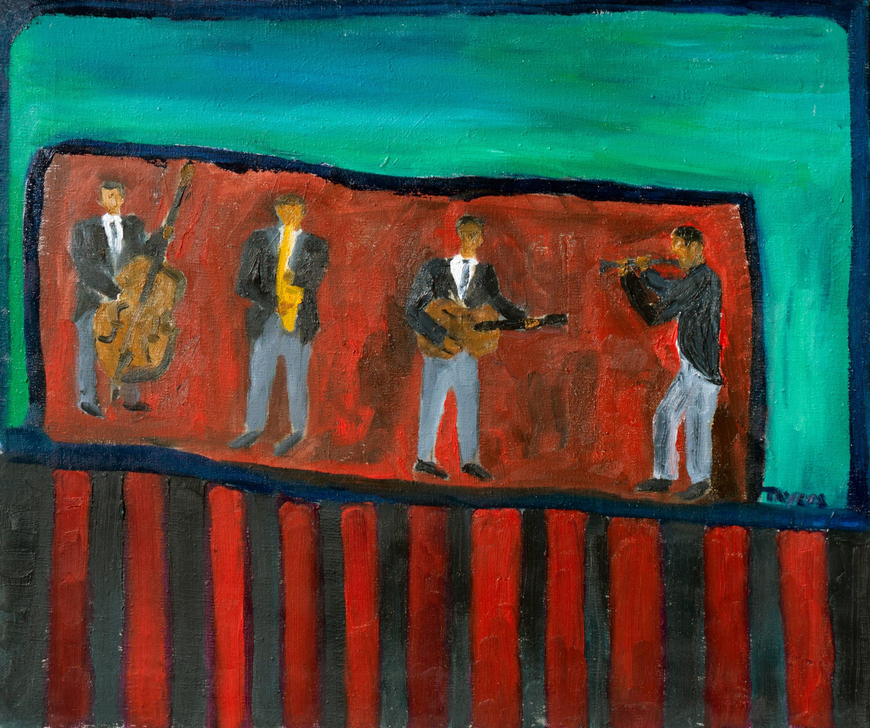 'Jazz Quartet', Santa Cruz, California Modernist 