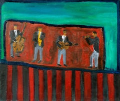 'Jazz Quartet', California Modernist, Bal Harbor, Musical Figural, Santa Cruz