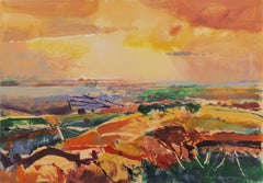'Monterey at Sunset', California Post-Impressionist Landscape, San Jose