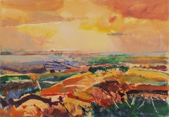 'Monterey at Sunset', California Post-Impressionist Landscape, San Jose 