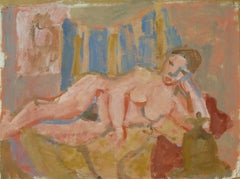 'Reclining Nude', Carmel, California, Paris, Louvre, Académie Chaumière, LACMA