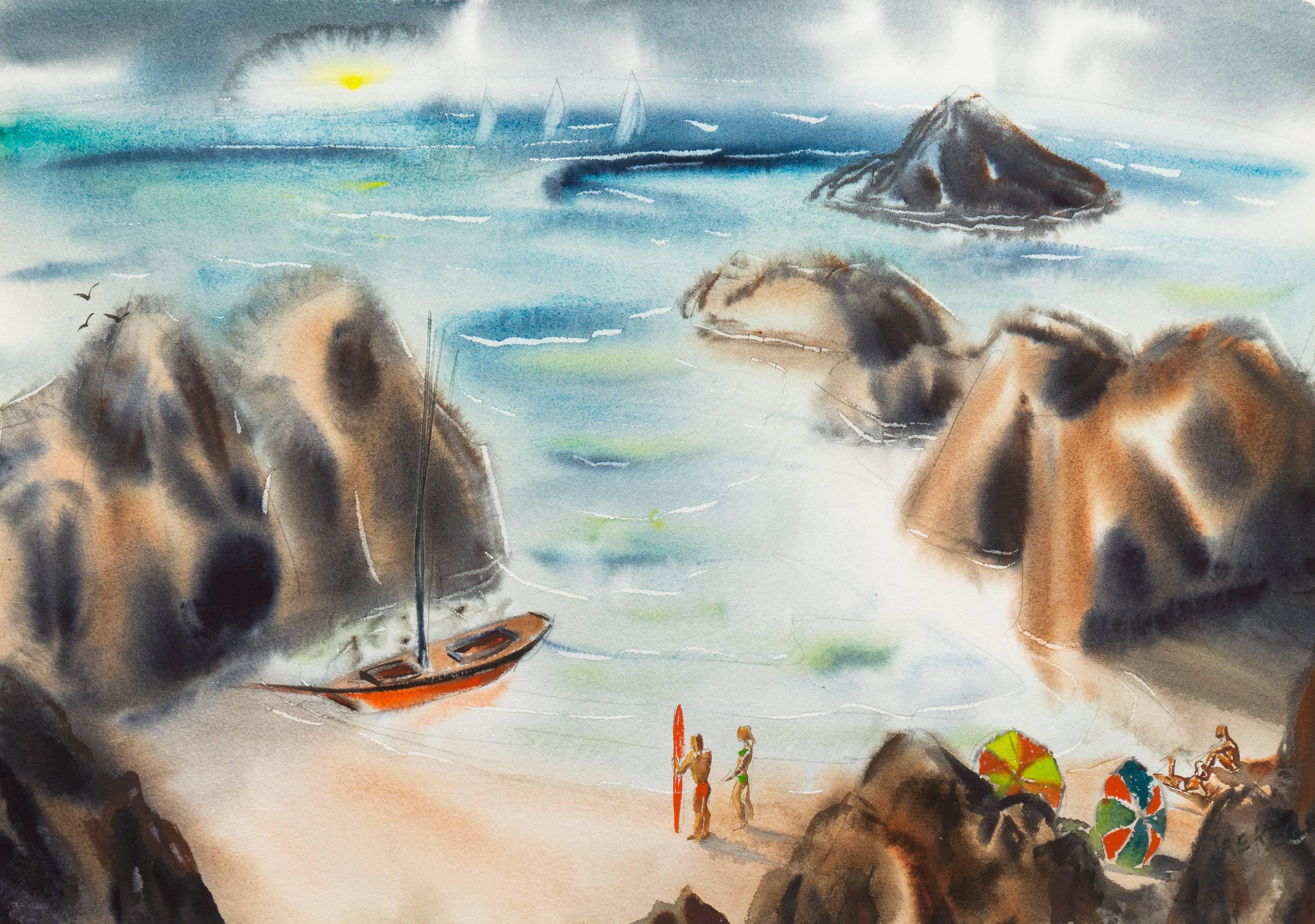 Unknown Landscape Art - Sunny Cove, California